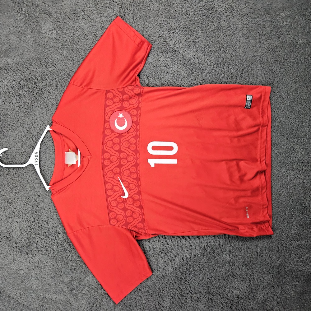 Nike‎ Jersey Mens Medium Red Arda Turkey Team Home 2014 2016 National